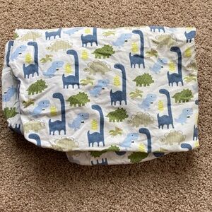 100% Cotton Dinosaur Mini Crib / Playard Sheet by Jill McDonald